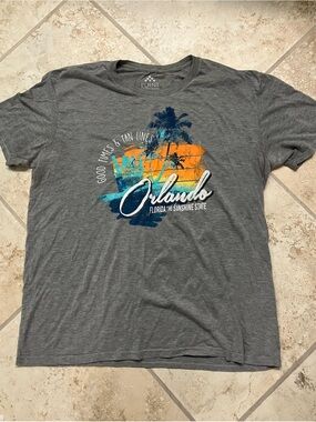 Point Orlando Graphic Tee - Charcoal